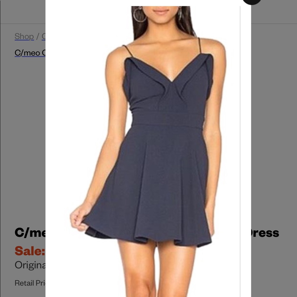 C/MEO COLLECTIVE Navy Blue Dress